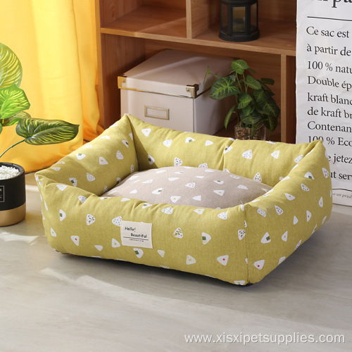 washable rectangle luxury pet dog beds
